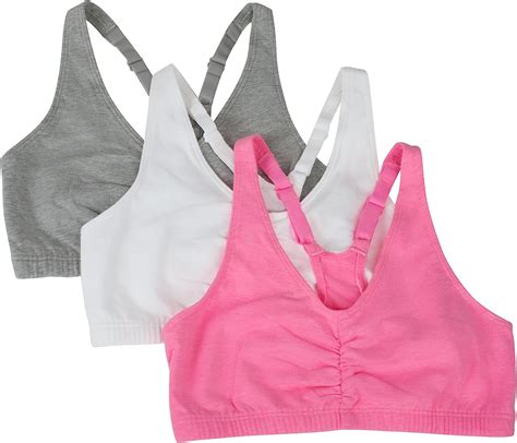 Fruit of the loom sports bra 3 pack - Fruit of the Loom Women's Adjustable Shirred Front Racerback Sports Bra, 3-Pack, Heather Grey/White/Blue Gem, 38 . 4.0 4.0 out of 5 stars 350 ratings. $14.00 $ 14. 00. Get Fast, Free Shipping with Amazon Prime. ... I previously bought a set of Fruit of the Loom sports bras of a different style and loved them. They were a size 38, my bra …